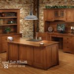 Set Meja Kantor Direktur Minimalis Kayu Jati