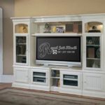 Bufet TV Set Almari Duco Solid Mewah
