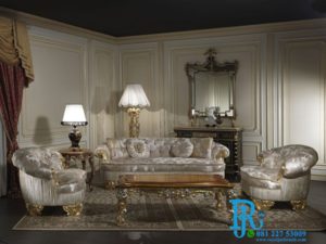 Kursi Sofa Tamu Ukir Gold King Royal