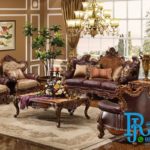Kursi Sofa Tamu Ukir Jati Klasik Caesar