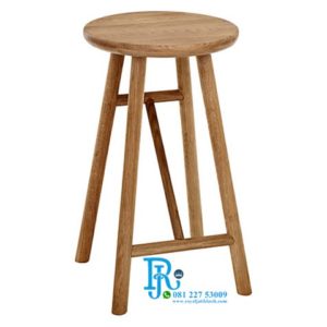 Kursi Bar Stool Sungkai Modern