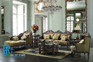 Set Sofa Tamu Jati Ukir Monako Royale