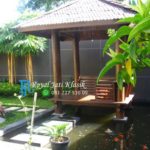 Gazebo Kayu Kelapa Minimalis Taman Rumah