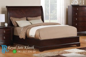 Tempat Tidur Minimalis Natural Jati Mewah