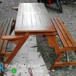 Kursi Magic Meja Lipat Kayu Jati